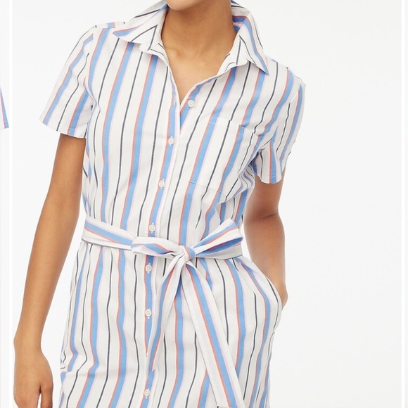 J.Crew belted button down shirt dress | Size Medium - Picture 1 of 8